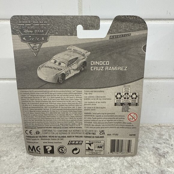 Disney Pixar Cars Dinoco Cruz Ramirez 95 Silver Collection 2019, Mattel New - Picture 2 of 4